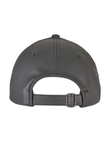 FLE-6245AL-Synthetic Leather Alpha Shape Dad Cap